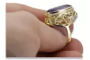 Ring Alexandrite 14K Yellow gold Vintage craft vrc184y